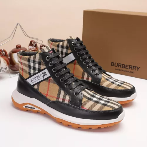 Replica Burberry High Tops Shoes For Men #1273967 $76.00 USD for Wholesale