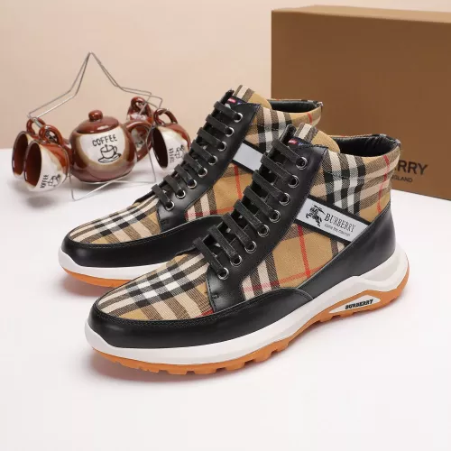 Replica Burberry High Tops Shoes For Men #1273967 $76.00 USD for Wholesale