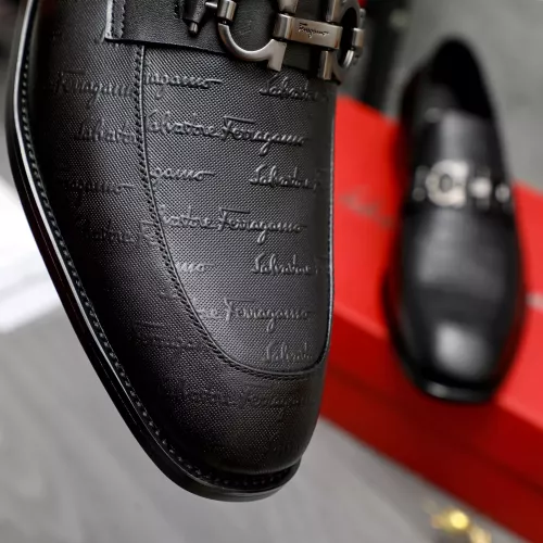 Replica Salvatore Ferragamo Leather Shoes For Men #1274219 $82.00 USD for Wholesale