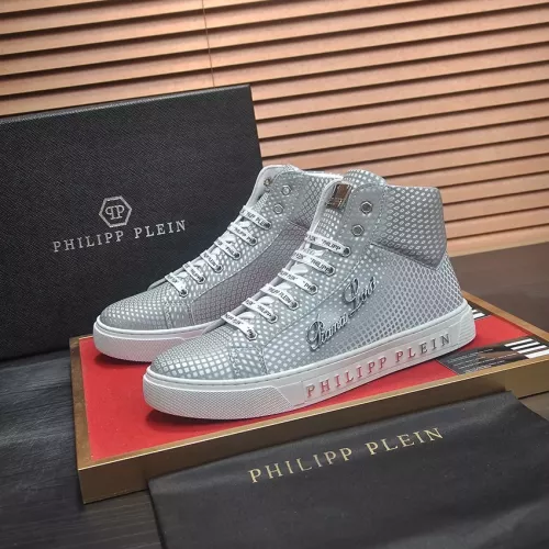 Replica Philipp Plein PP High Tops Shoes For Men #1274326, $85.00 USD, [ITEM#1274326], Replica Philipp Plein PP High Tops Shoes outlet from China