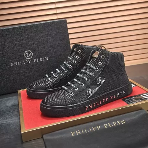 Replica Philipp Plein PP High Tops Shoes For Men #1274327, $85.00 USD, [ITEM#1274327], Replica Philipp Plein PP High Tops Shoes outlet from China