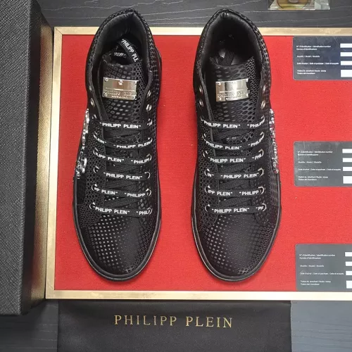 Replica Philipp Plein PP High Tops Shoes For Men #1274327 $85.00 USD for Wholesale