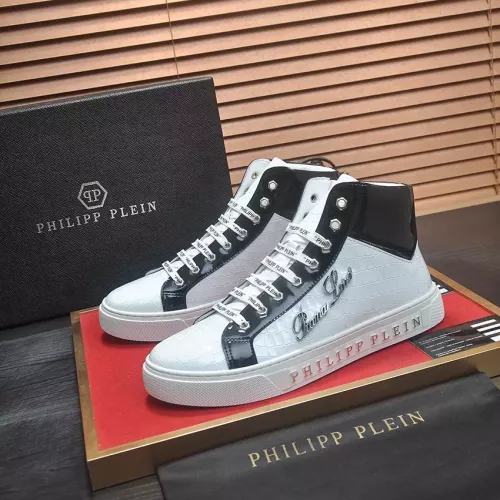 Replica Philipp Plein PP High Tops Shoes For Men #1274328, $85.00 USD, [ITEM#1274328], Replica Philipp Plein PP High Tops Shoes outlet from China