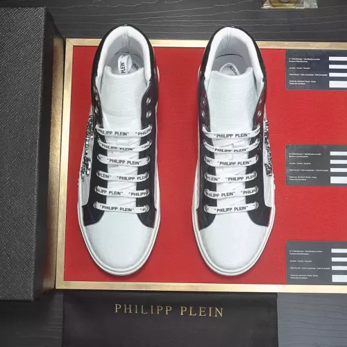 Replica Philipp Plein PP High Tops Shoes For Men #1274328 $85.00 USD for Wholesale