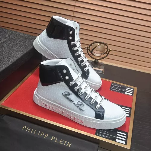 Replica Philipp Plein PP High Tops Shoes For Men #1274328 $85.00 USD for Wholesale