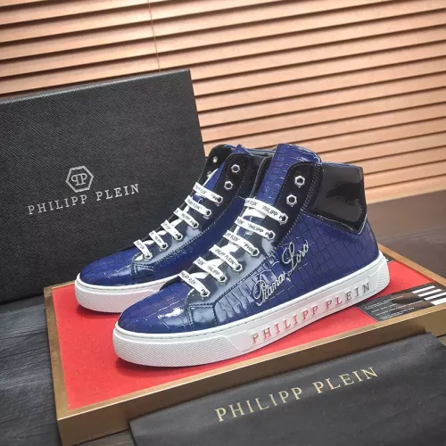 Replica Philipp Plein PP High Tops Shoes For Men #1274329, $85.00 USD, [ITEM#1274329], Replica Philipp Plein PP High Tops Shoes outlet from China