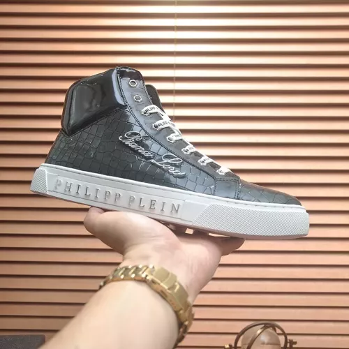 Replica Philipp Plein PP High Tops Shoes For Men #1274330 $85.00 USD for Wholesale