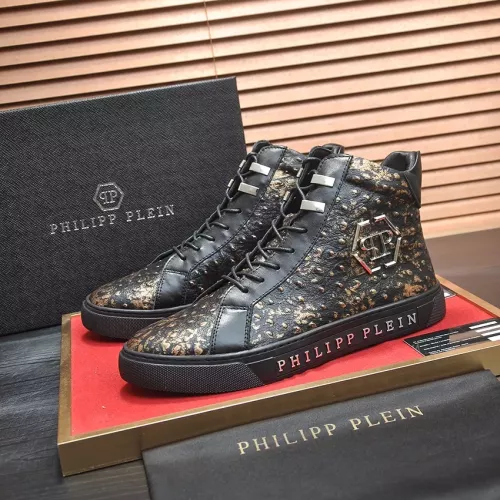 Replica Philipp Plein PP High Tops Shoes For Men #1274373, $88.00 USD, [ITEM#1274373], Replica Philipp Plein PP High Tops Shoes outlet from China