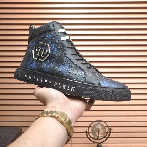 Replica Philipp Plein PP High Tops Shoes For Men #1274374 $88.00 USD for Wholesale