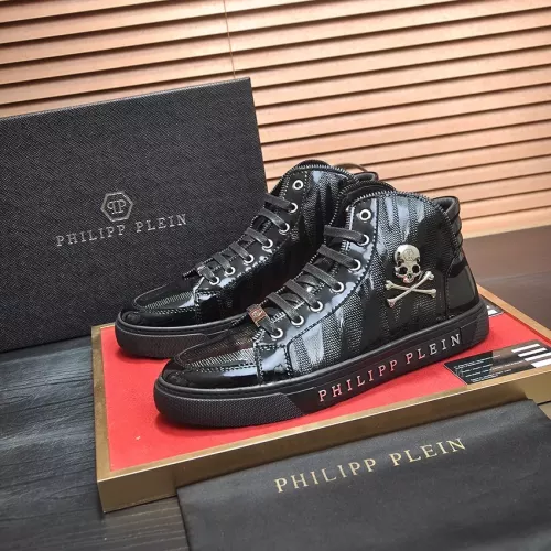 Replica Philipp Plein PP High Tops Shoes For Men #1274377, $88.00 USD, [ITEM#1274377], Replica Philipp Plein PP High Tops Shoes outlet from China