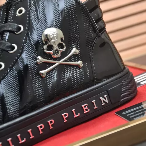 Replica Philipp Plein PP High Tops Shoes For Men #1274377 $88.00 USD for Wholesale