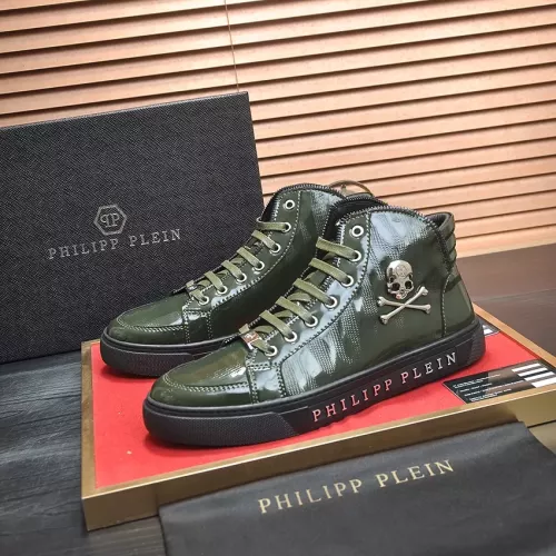 Replica Philipp Plein PP High Tops Shoes For Men #1274378, $88.00 USD, [ITEM#1274378], Replica Philipp Plein PP High Tops Shoes outlet from China