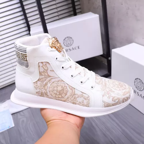 Replica Versace High Tops Shoes For Women #1274448 $76.00 USD for Wholesale