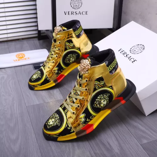 Replica Versace High Tops Shoes For Women #1274452 $76.00 USD for Wholesale