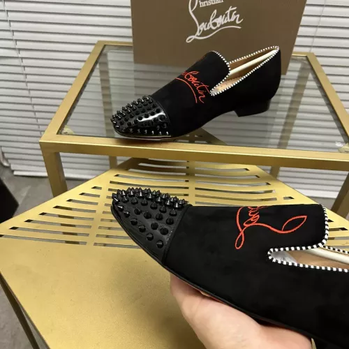 Replica Christian Louboutin Leather Shoes For Men #1274579 $92.00 USD for Wholesale