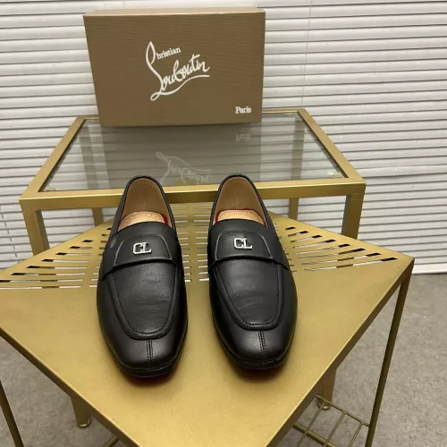 Replica Christian Louboutin Leather Shoes For Men #1274583 $98.00 USD for Wholesale