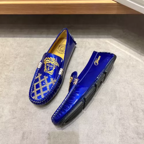 Replica Versace Leather Shoes For Men #1274750, $68.00 USD, [ITEM#1274750], Replica Versace Leather Shoes outlet from China