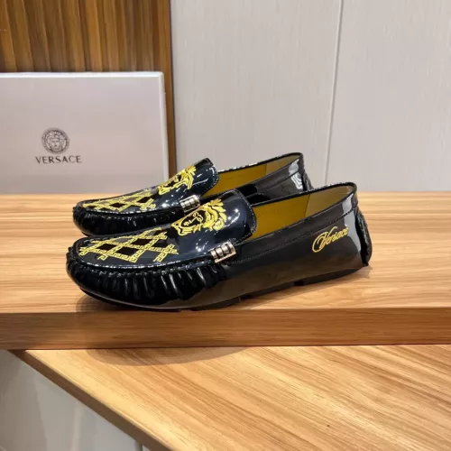 Replica Versace Leather Shoes For Men #1274751 $68.00 USD for Wholesale