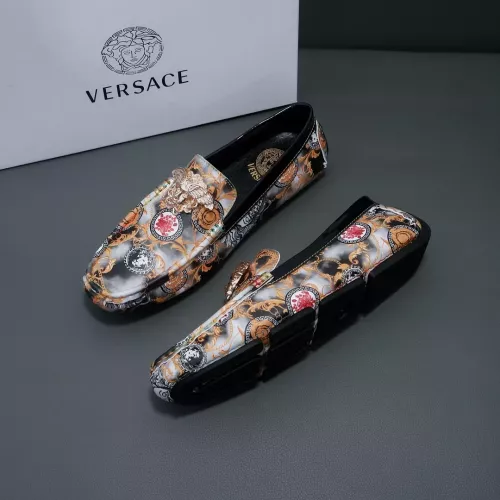 Replica Versace Leather Shoes For Men #1274758, $68.00 USD, [ITEM#1274758], Replica Versace Leather Shoes outlet from China