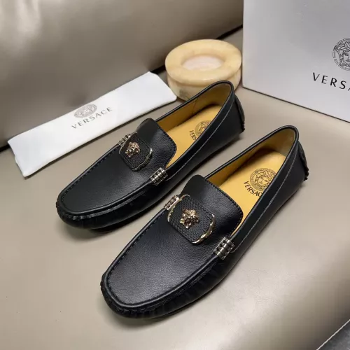 Replica Versace Leather Shoes For Men #1274763, $68.00 USD, [ITEM#1274763], Replica Versace Leather Shoes outlet from China