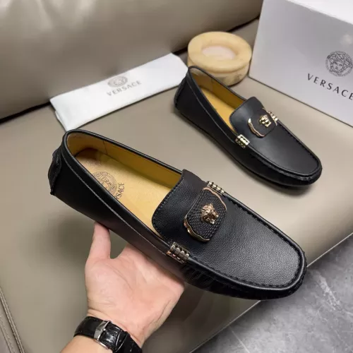 Replica Versace Leather Shoes For Men #1274763 $68.00 USD for Wholesale