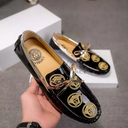 Replica Versace Leather Shoes For Men #1274776, $68.00 USD, [ITEM#1274776], Replica Versace Leather Shoes outlet from China