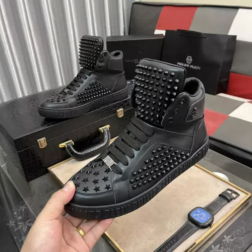 Replica Philipp Plein PP High Tops Shoes For Men #1274967, $125.00 USD, [ITEM#1274967], Replica Philipp Plein PP High Tops Shoes outlet from China