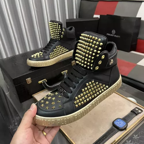 Replica Philipp Plein PP High Tops Shoes For Men #1274969, $125.00 USD, [ITEM#1274969], Replica Philipp Plein PP High Tops Shoes outlet from China