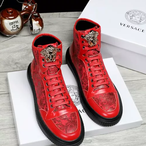 Replica Versace High Tops Shoes For Men #1274972 $76.00 USD for Wholesale