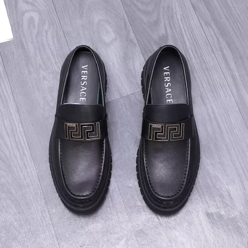 Replica Versace Leather Shoes For Men #1275008 $88.00 USD for Wholesale