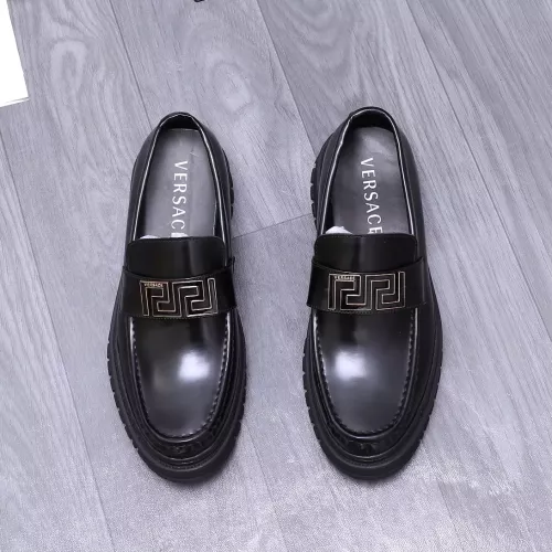 Replica Versace Leather Shoes For Men #1275009 $88.00 USD for Wholesale