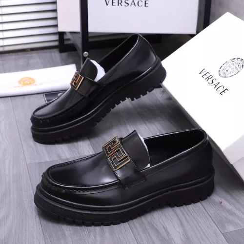 Replica Versace Leather Shoes For Men #1275009 $88.00 USD for Wholesale