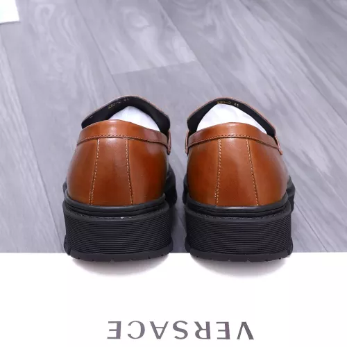 Replica Versace Leather Shoes For Men #1275016 $88.00 USD for Wholesale