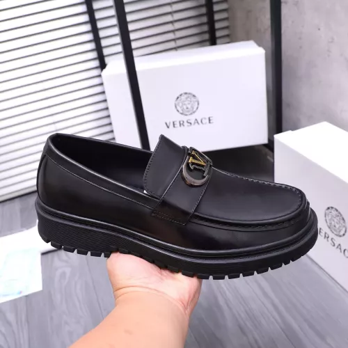 Replica Versace Leather Shoes For Men #1275018 $88.00 USD for Wholesale