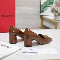 $108.00 USD Salvatore Ferragamo High-Heeled Shoes For Women #1267141