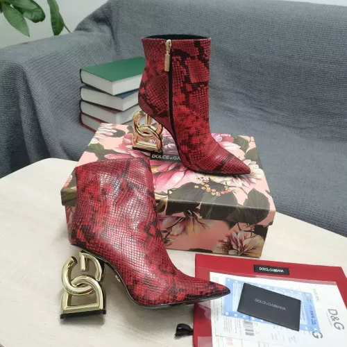 Replica Dolce & Gabbana D&G Boots For Women #1275769 $165.00 USD for Wholesale