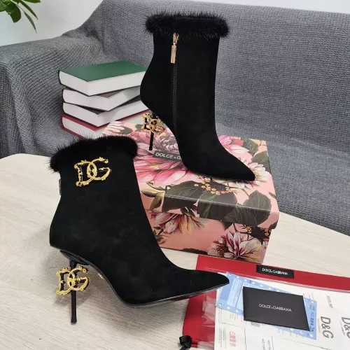 Replica Dolce & Gabbana D&G Boots For Women #1275793 $175.00 USD for Wholesale