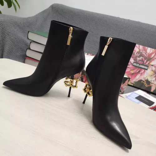 Replica Dolce & Gabbana D&G Boots For Women #1275805 $165.00 USD for Wholesale