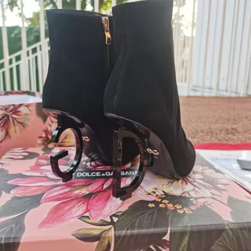 Replica Dolce & Gabbana D&G Boots For Women #1275837 $165.00 USD for Wholesale