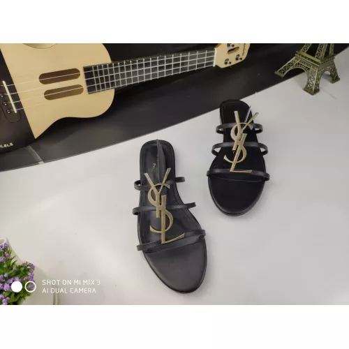 Replica Yves Saint Laurent YSL Slippers For Women #1275867 $85.00 USD for Wholesale