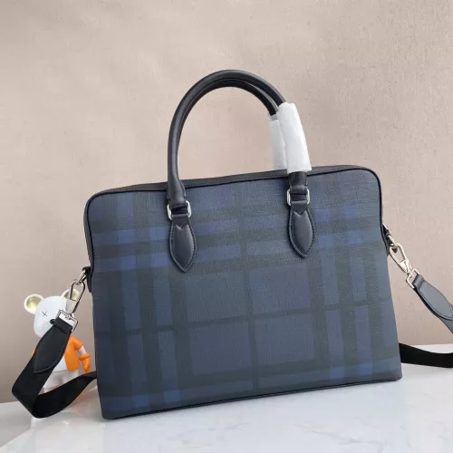 Replica Burberry AAA Man Handbags #1275990 $140.00 USD for Wholesale