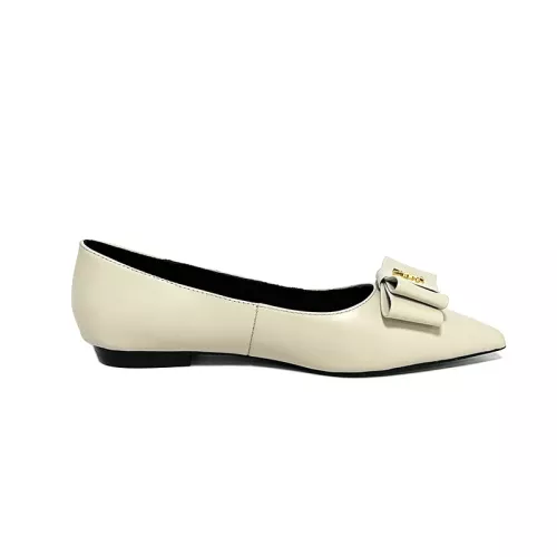 Replica Yves Saint Laurent YSL Flat Shoes For Women #1275996 $98.00 USD for Wholesale