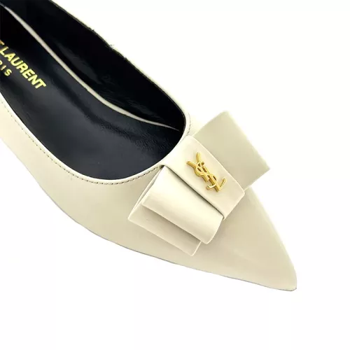 Replica Yves Saint Laurent YSL Flat Shoes For Women #1275996 $98.00 USD for Wholesale