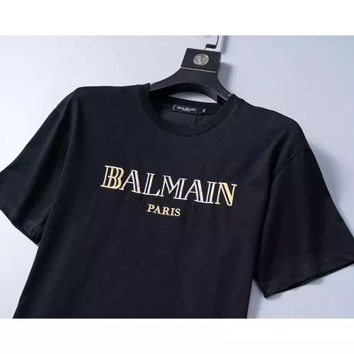 Replica Balmain T-Shirts Short Sleeved For Men #1277644 $25.00 USD for Wholesale