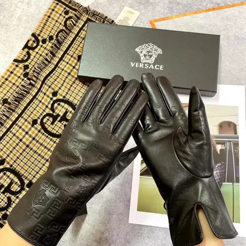 Replica Versace Gloves For Women #1279742 $56.00 USD for Wholesale