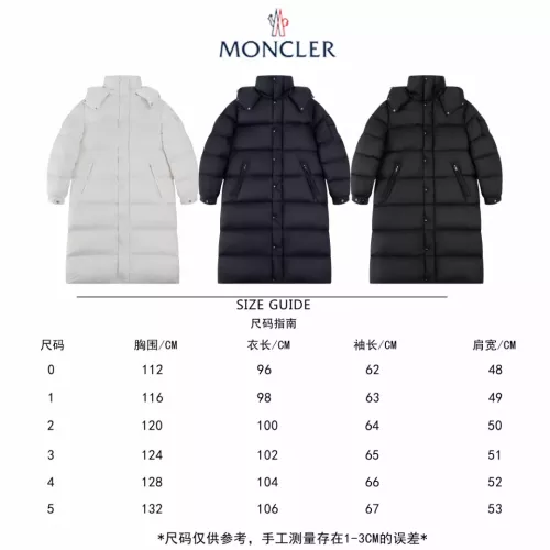 Replica Moncler Down Feather Coat Long Sleeved For Unisex #1280220 $264.46 USD for Wholesale