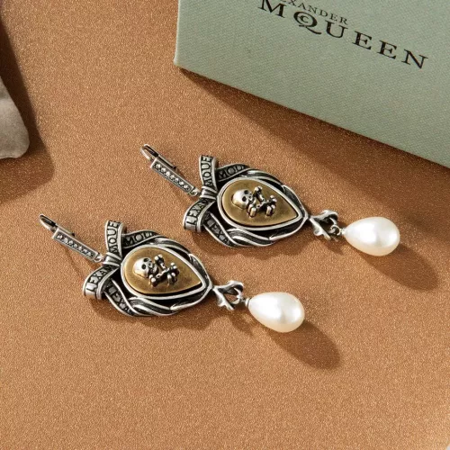 Replica Alexander McQueen Earrings For Women #1280836 $32.00 USD for Wholesale