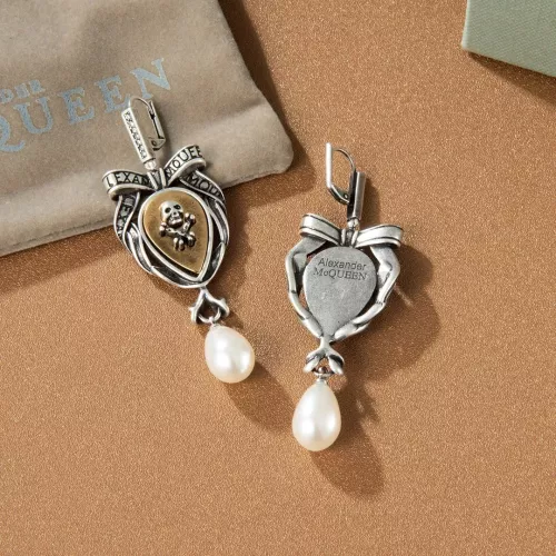 Replica Alexander McQueen Earrings For Women #1280836 $32.00 USD for Wholesale