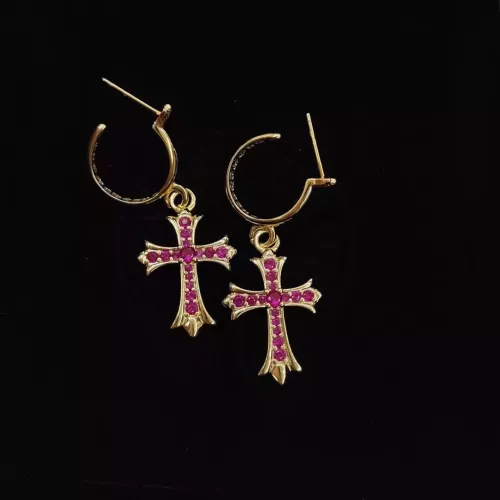 Replica Chrome Hearts Earrings For Women #1281414, $34.00 USD, [ITEM#1281414], Replica Chrome Hearts Earrings outlet from China