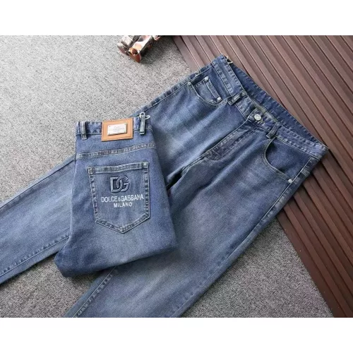 Replica Dolce & Gabbana D&G Jeans For Men #1282605 $42.00 USD for Wholesale